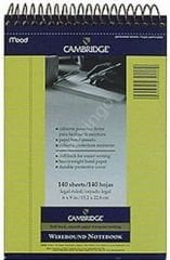 Mead Cambridge Spiralli Bloknot A4 Sarı Çizgili 70yp