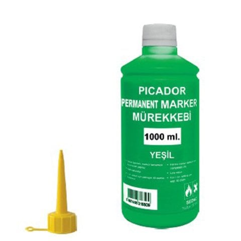 Picador Permanent Kalem Mürekkebi Yeşil 1000ML.