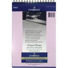 Mead Cambridge Spiralli Bloknot A4 Pembe Çizgili 70yp