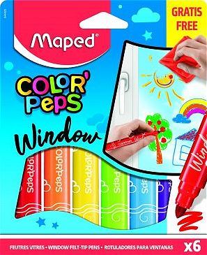 Maped Color'Peps Cam Boyası Keçeli Kalemi 6 Renk