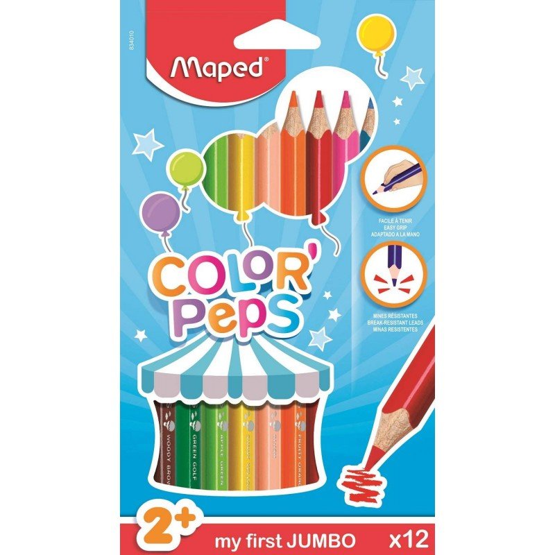 Maped Color'Peps Maxi Kuru Boya 12 Renk