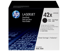 HP 42X 2-pack High Yield Black Original LaserJet Toner Cartridges (Q5942XD)