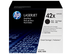 HP 42X 2-pack High Yield Black Original LaserJet Toner Cartridges (Q5942XD)