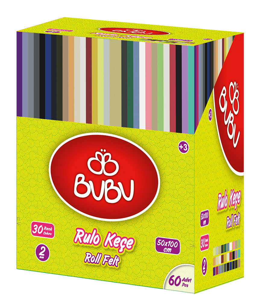 Bu-Bu Keçe 50*100 Rulo Ten