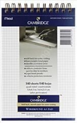 Mead Cambridge Spiralli Bloknot A5 Beyaz Çizgili 140yp