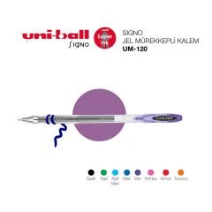 Uniball UM-120 SIGNO 0.7 Jel Kalem Mor
