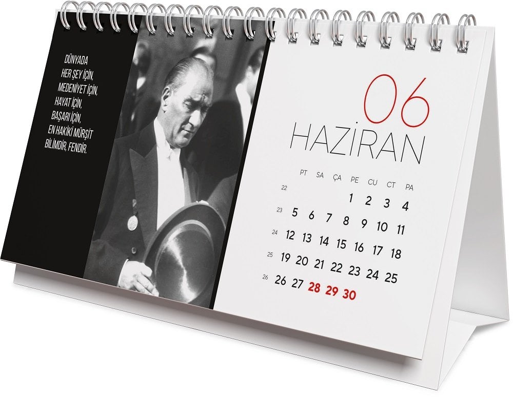 Gıpta Üçgen Masa Takvimi 2023 Atatürk Resimli