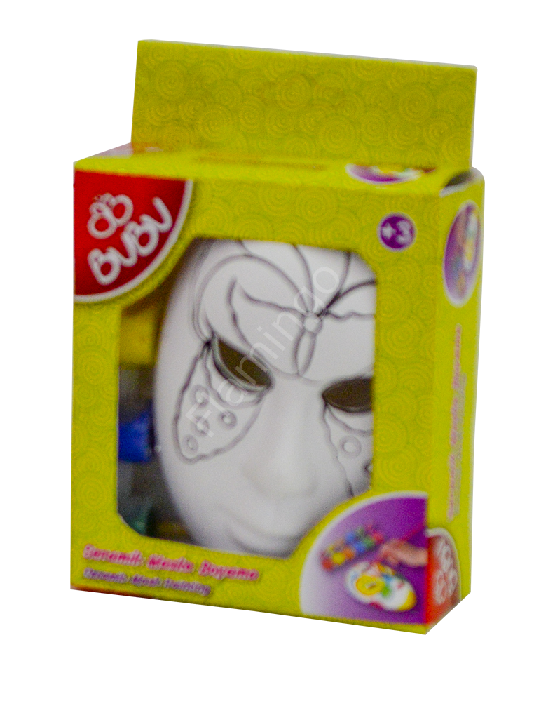 Bu-Bu Seramik Maske Seti Kelebek Desenli BS305