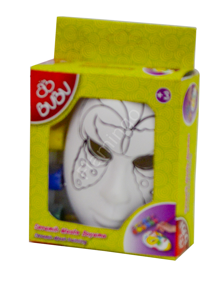 Bu-Bu Seramik Maske Seti Kelebek Desenli BS305