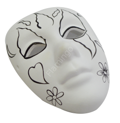 Bu-Bu Seramik Maske Seti Kalp Desenli BS306