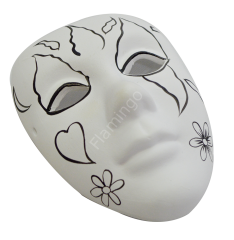 Bu-Bu Seramik Maske Seti Kalp Desenli BS306