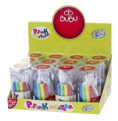 Bu-Bu Pufidik Dostlar + 4 Adet Keçeli Kalem
