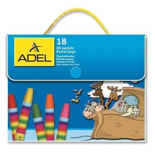 Adel Çantalı Pastel Boya 18 Renk