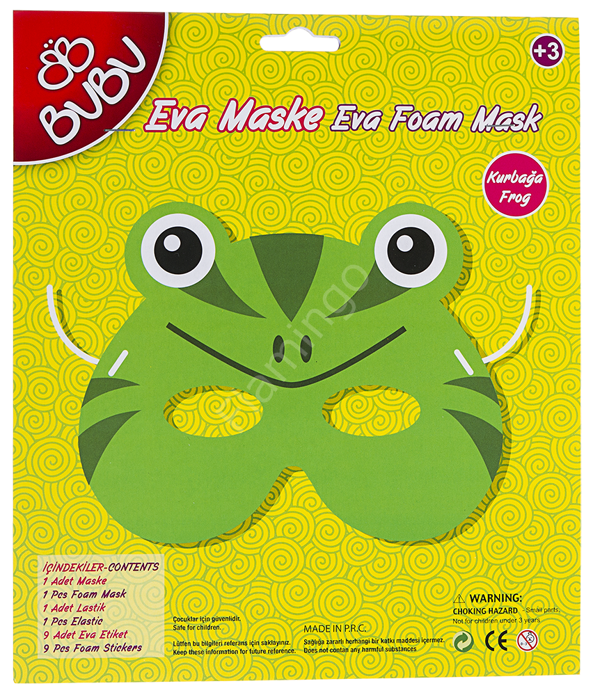 Bu-Bu Eva Kurbağa Maske