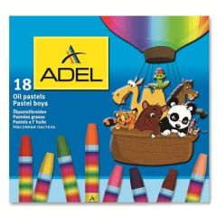 Adel Karton Kutu Pastel Boya 18 Renk