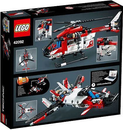 Lego Technic 42092 Kurtarma Helikopteri