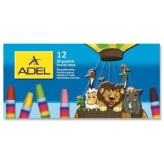 Adel Karton Kutu Pastel Boya 12 Renk
