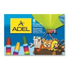 Adel Karton Kutu Pastel Boya 8 Renk