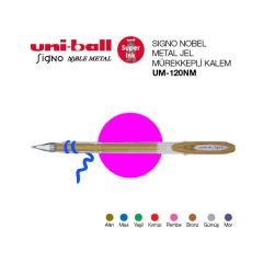 Uniball UM-120NM Signo NOBLE METAL 0.8 Jel Kalem Pembe