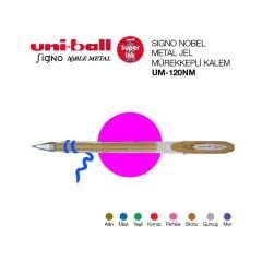 Uniball UM-120NM Signo NOBLE METAL 0.8 Jel Kalem Mor
