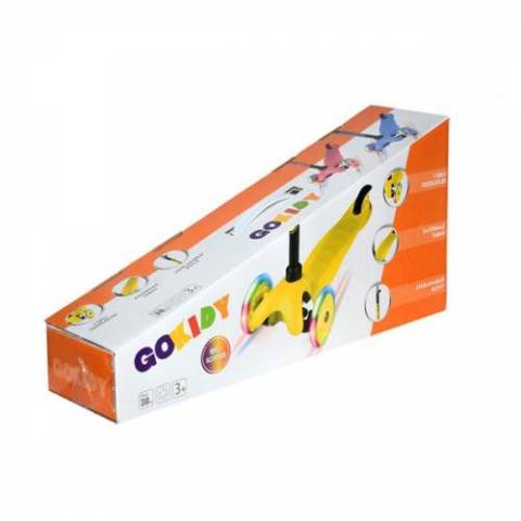 Gokidy 3 Tekerli Işıklı Scooter Sarı