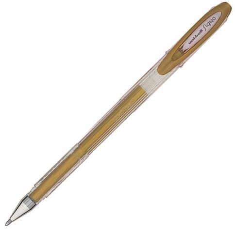 Uniball UM-120NM Signo NOBLE METAL 0.8 Jel Kalem Altın