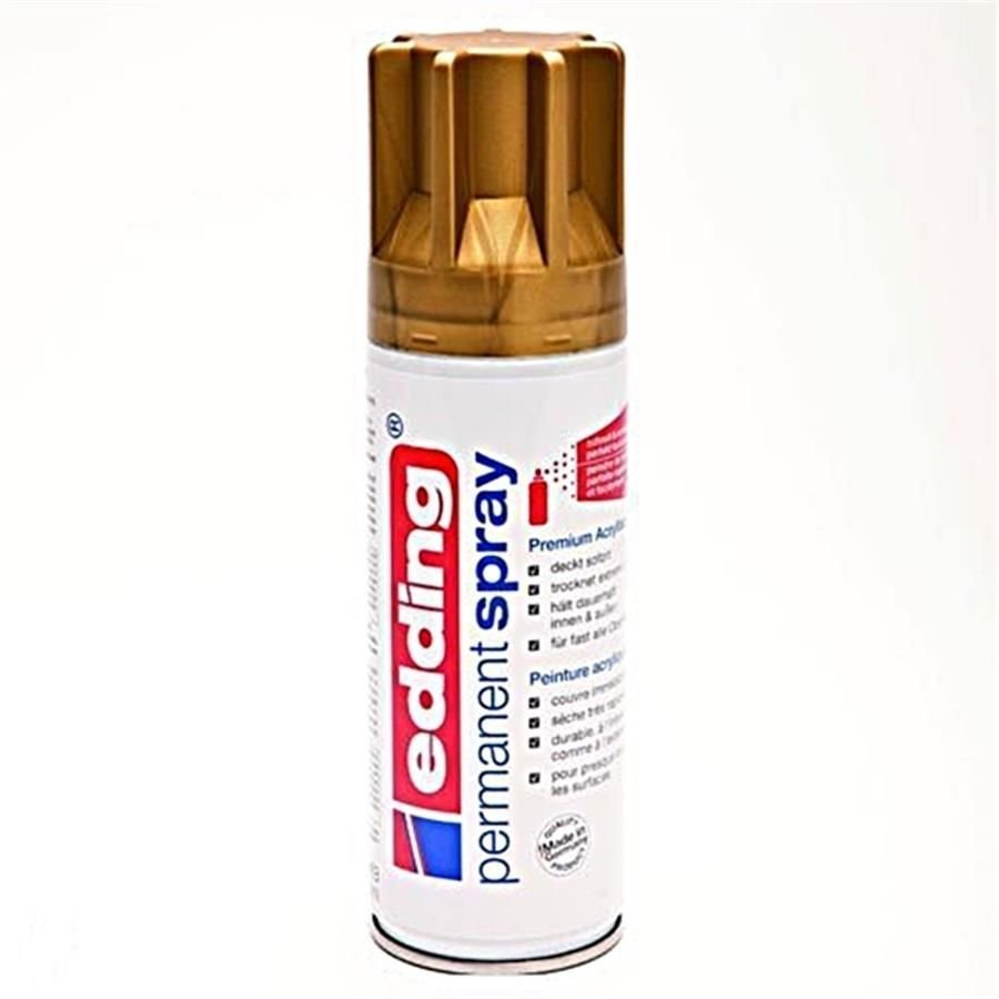 Edding E-5200 Permanent Akrilik Sprey Boya Rich Gold Mat 924