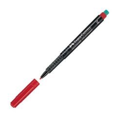 Faber Castell 1525 Permanent Asetat Kalemi(M) Kırmızı