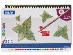 Milan Metal Kutulu Boya Kalemi - 3.3mm 36'lı