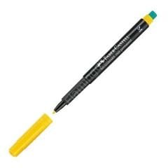 Faber Castell 1525 Permanent Asetat Kalemi(M) Sarı