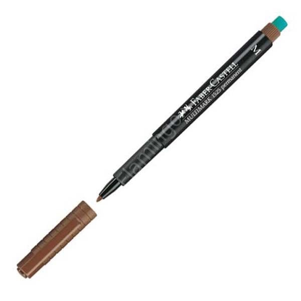Faber Castell 1525 Permanent Asetat Kalemi(M) Kahverengi