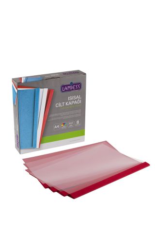 Lamiess 5 Mm Isısal Cilt Kapağı Kırmızı 100 'Lü
