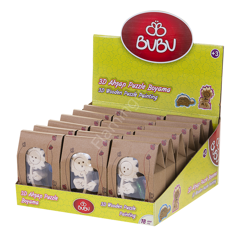 Bu-bu 3D Craft Ahşap Puzzle