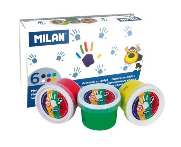 Milan Parmak Boyası - 6x100ml 6 Renk