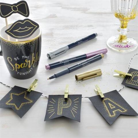 Faber Castell Metalik Markör 6'lı Set