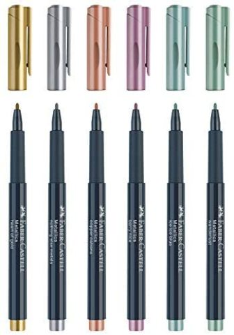 Faber Castell Metalik Markör 6'lı Set