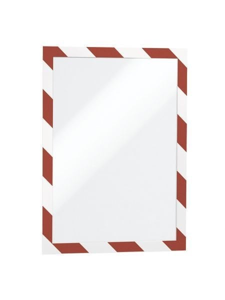 Durable Mıknatıslı Güvenlik Çerçeveleri - Kırmızı/Beyaz Renk-2'li