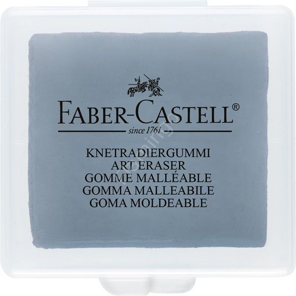 Faber Castell Plastik Kutulu Gri Hamur Silgi