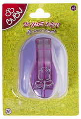 Bu-Bu Şekilli Delgeç 3D Gül
