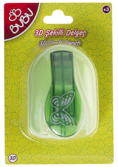Bu-Bu Şekilli Delgeç 3D Kelebek