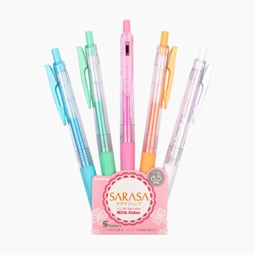 Zebra Sarasa Pastel Jel Kalem 0.5MM 5'li Set