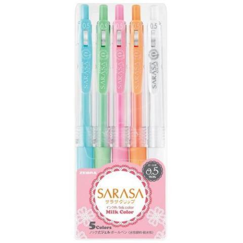 Zebra Sarasa Pastel Jel Kalem 0.5MM 5'li Set