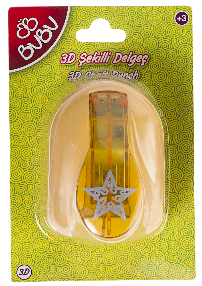 Bu-Bu Şekilli Delgeç 3D Yıldız
