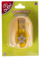 Bu-Bu Şekilli Delgeç 3D Yıldız
