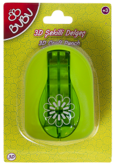 Bu-Bu Şekilli Delgeç 3D Çiçek