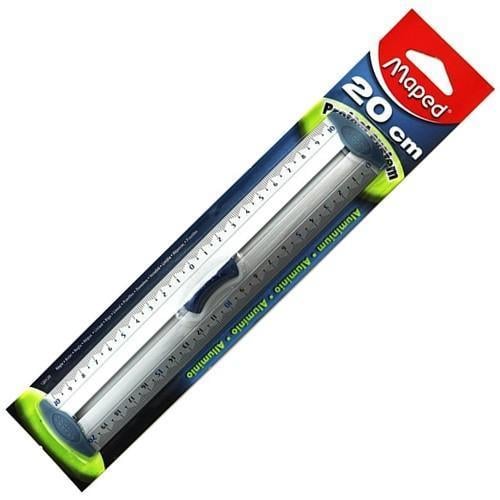 Maped Alüminyum Çift Desimetre Cetvel 20cm.