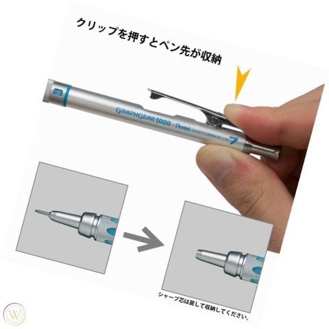 Pentel PG1017 GraphGear 1000 Teknik Çizim Versatil Kalem 0,7 mm