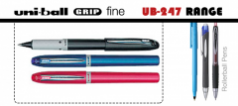 Uniball UB-247 GRIP fine 0.7 Roller Kalem Kırmızı