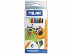Milan Plastipastel 6'lı Pastel Boya Kalemi