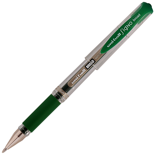 Uniball UM-153 Signo BROAD 1.0 İmza Kalemi Yeşil
